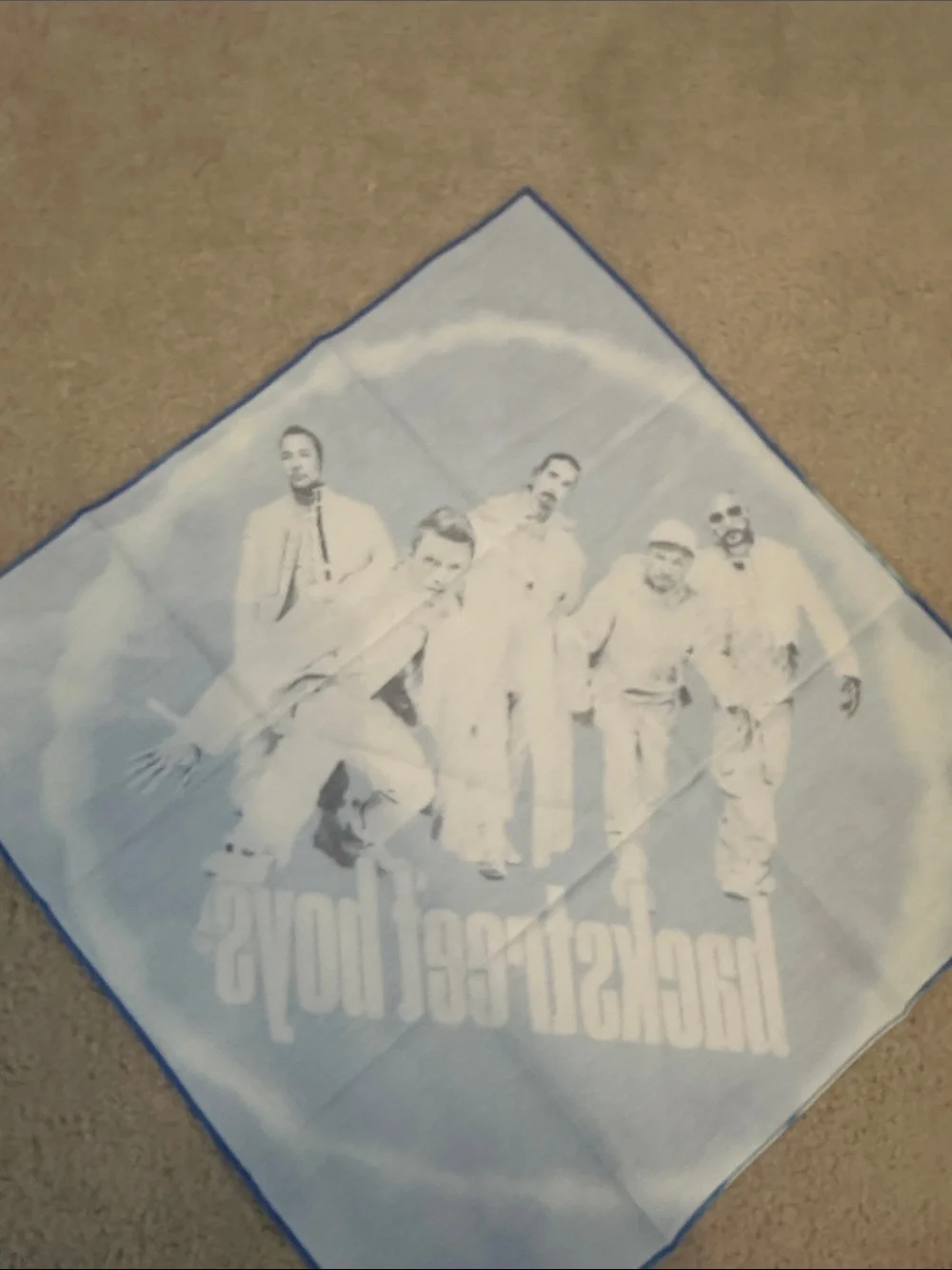 Backstreet Boys Blue Tie-Dye Bandana NEW Summer 2026 Merch